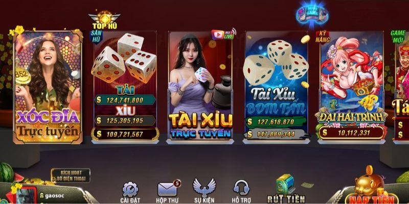 Người chơi tại B52 có cơ hội trải nghiệm vô vàn trò chơi hấp dẫn