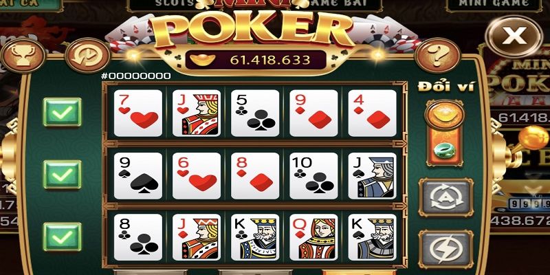 Mini Poker B52 là trò chơi giúp bạn giải trí và rèn luyện các kỹ năng quan sát