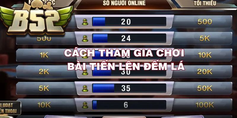 Tiến Lên Đếm Lá tại B52 có giao diện thân thiện và hệ thống thưởng hấp dẫn